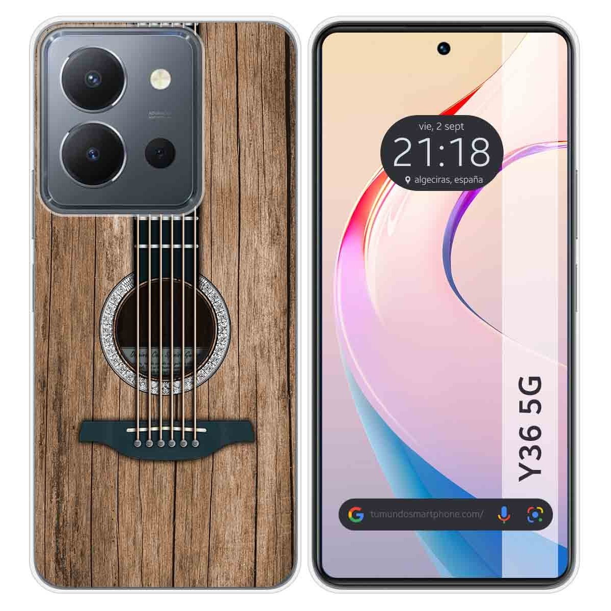 Funda Silicona para Vivo Y36 4G / 5G diseño Madera 11 Dibujos