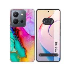 Funda Silicona para Vivo Y36 4G / 5G diseño Mármol 15 Dibujos