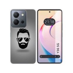 Funda Silicona para Vivo Y36 4G / 5G diseño Barba Dibujos