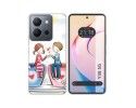 Funda Silicona para Vivo Y36 4G / 5G diseño Café Dibujos