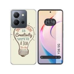 Funda Silicona para Vivo Y36 4G / 5G diseño Creativity Dibujos