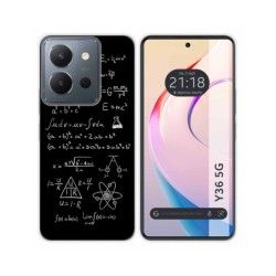 Funda Silicona para Vivo Y36 4G / 5G diseño Formulas Dibujos