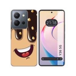 Funda Silicona para Vivo Y36 4G / 5G diseño Helado Chocolate Dibujos