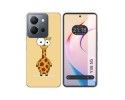 Funda Silicona para Vivo Y36 4G / 5G diseño Jirafa Dibujos
