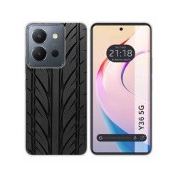 Funda Silicona para Vivo Y36 4G / 5G diseño Neumatico Dibujos
