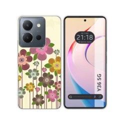 Funda Silicona para Vivo Y36 4G / 5G diseño Primavera En Flor Dibujos