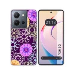 Funda Silicona para Vivo Y36 4G / 5G diseño Radial Dibujos