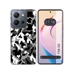 Funda Silicona para Vivo Y36 4G / 5G diseño Snow Camuflaje Dibujos