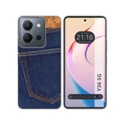 Funda Silicona para Vivo Y36 4G / 5G diseño Vaquero Dibujos