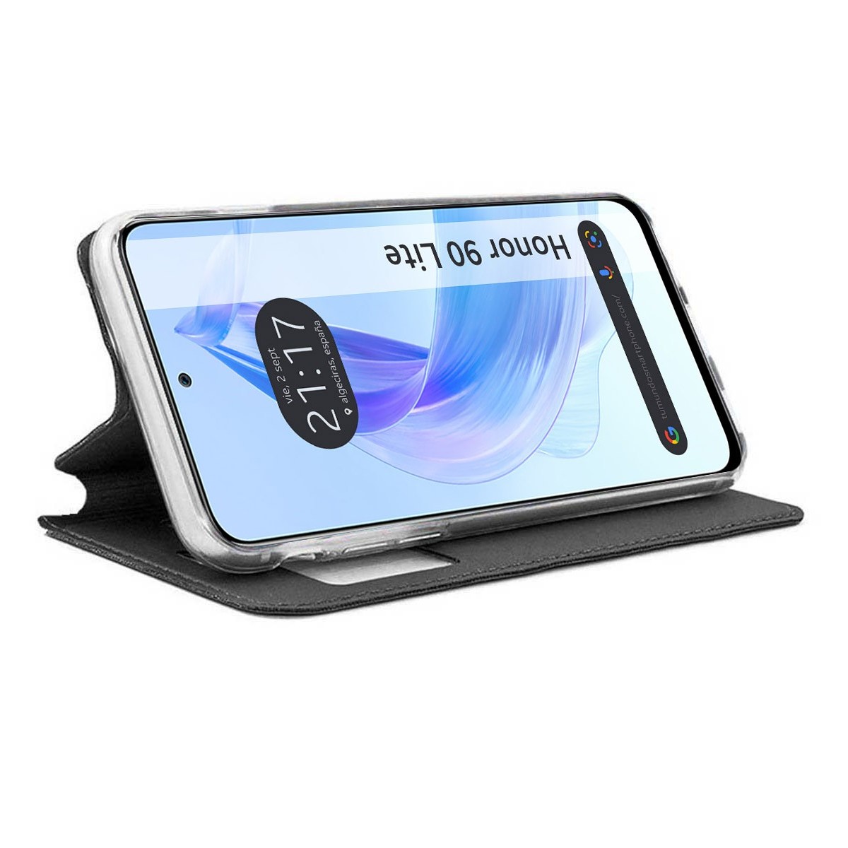 Funda Libro Soporte con Ventana para Vivo Y36 4G / 5G color Negra