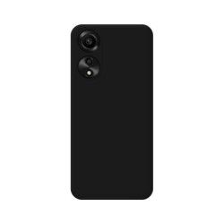 Funda Silicona Líquida Ultra Suave para Oppo A78 4G color Negra 2