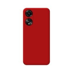Funda Silicona Líquida Ultra Suave para Oppo A78 4G color Roja 2