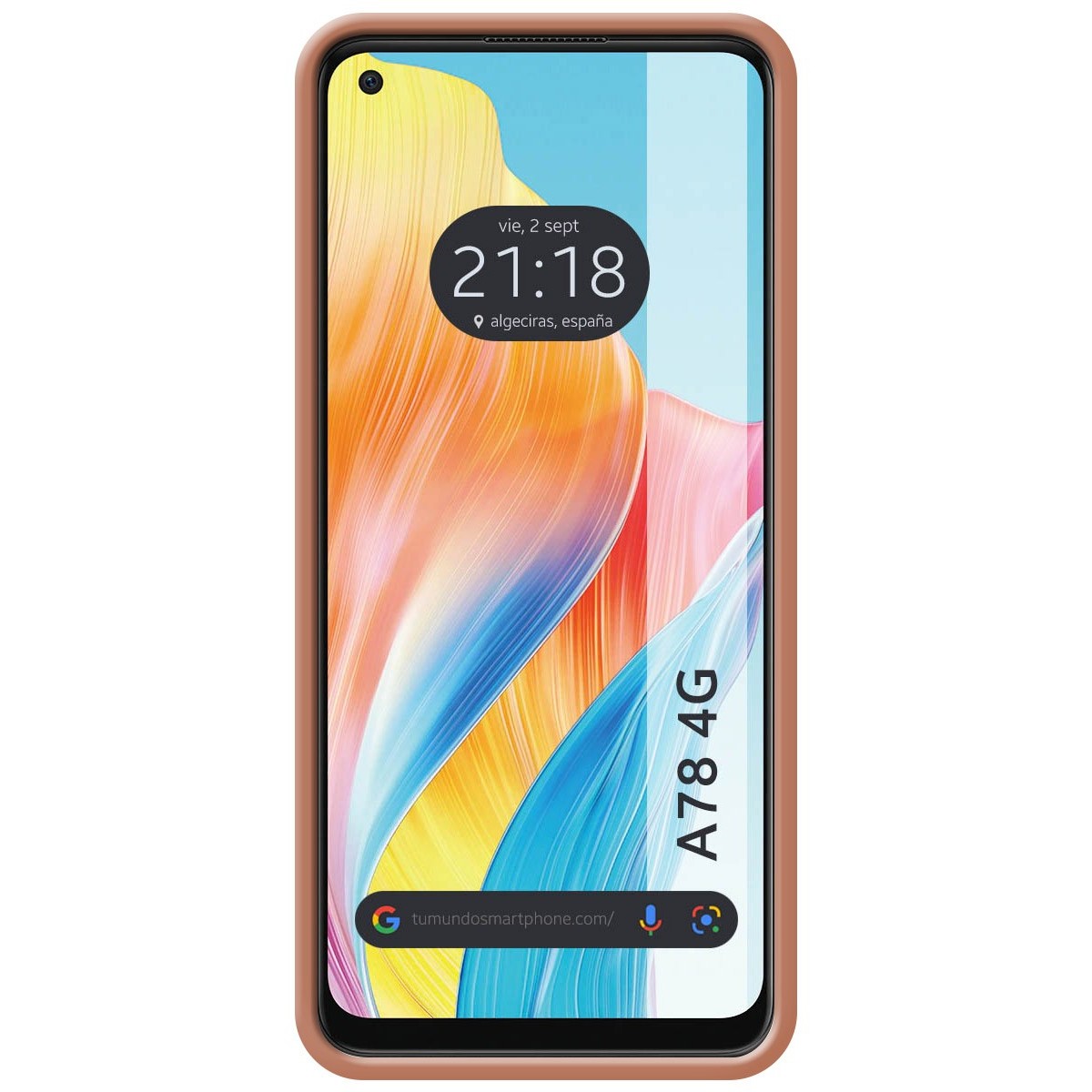 Funda Silicona Líquida Ultra Suave para Oppo A78 4G color Rosa