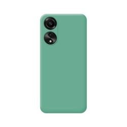 Funda Silicona Líquida Ultra Suave para Oppo A78 4G color Verde 2
