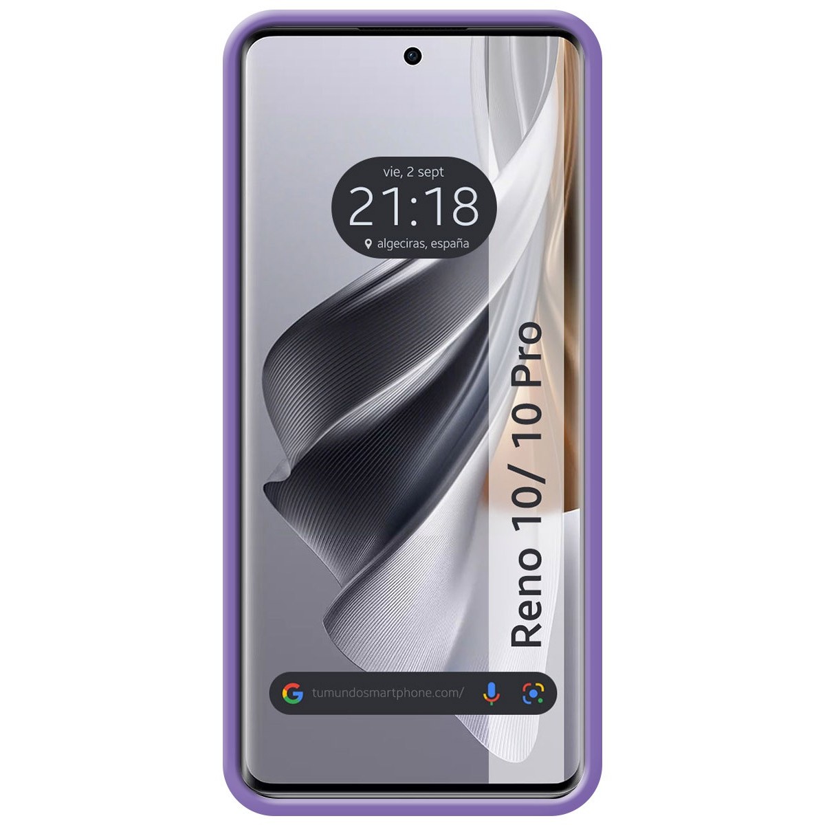 Funda Silicona Líquida Ultra Suave para Oppo Reno 10 5G / 10 Pro 5G color Morada