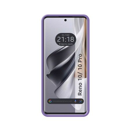 Funda Silicona Líquida Ultra Suave para Oppo Reno 10 5G / 10 Pro 5G color Morada