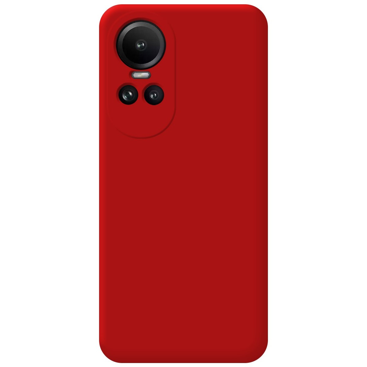 Funda Silicona Líquida Ultra Suave para Oppo Reno 10 5G / 10 Pro 5G color Roja