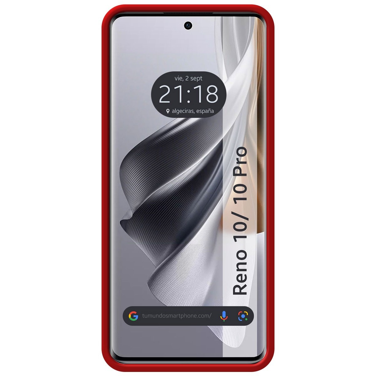 Funda Silicona Líquida Ultra Suave para Oppo Reno 10 5G / 10 Pro 5G color Roja