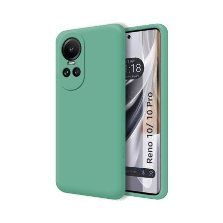 Funda Silicona Líquida Ultra Suave para Oppo Reno 10 5G / 10 Pro 5G color Verde