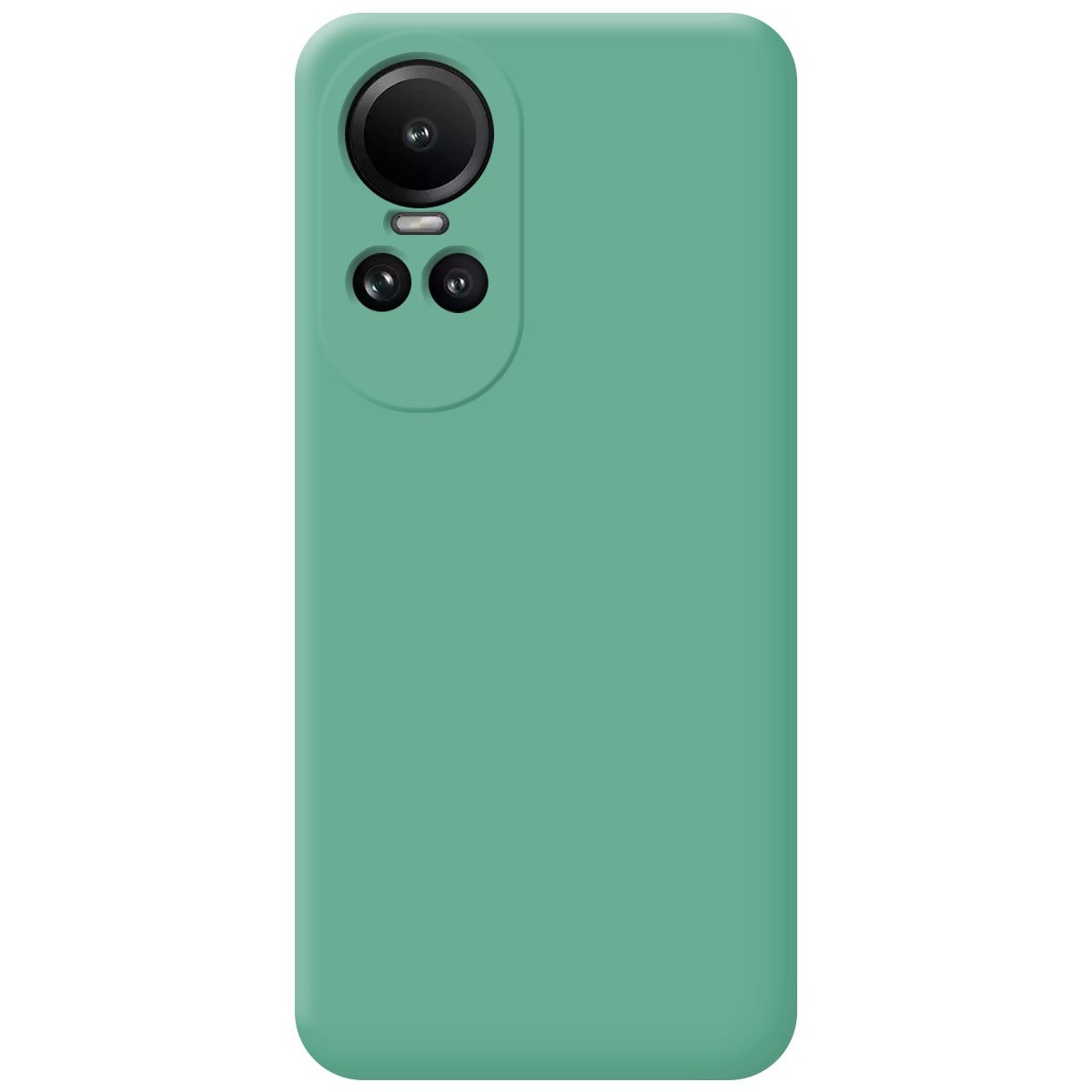 Funda Silicona Líquida Ultra Suave para Oppo Reno 10 5G / 10 Pro 5G color Verde
