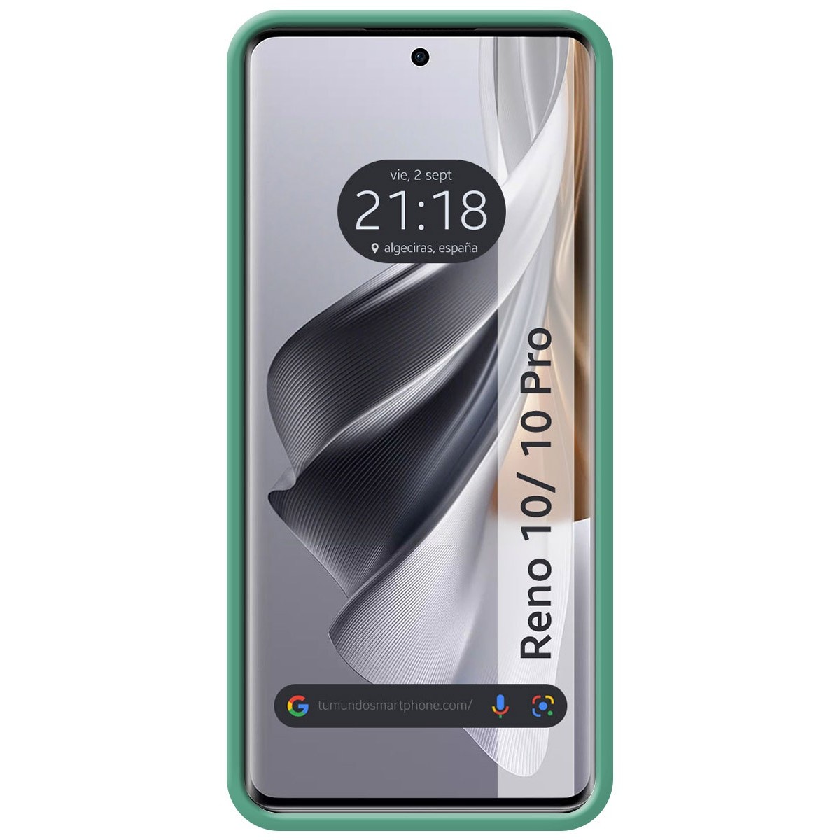 Funda Silicona Líquida Ultra Suave para Oppo Reno 10 5G / 10 Pro 5G color Verde