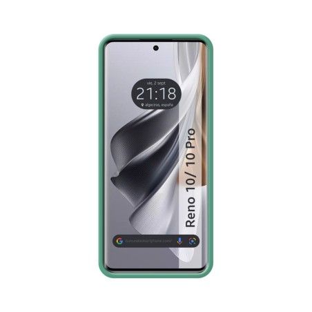 Funda Silicona Líquida Ultra Suave para Oppo Reno 10 5G / 10 Pro 5G color Verde