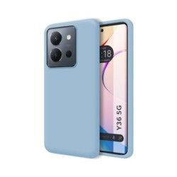 Funda Silicona Líquida Ultra Suave para Vivo Y36 4G / 5G color Azul