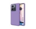 Funda Silicona Líquida Ultra Suave para Vivo Y36 4G / 5G color Morada