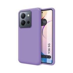 Funda Silicona Líquida Ultra Suave para Vivo Y36 4G / 5G color Morada