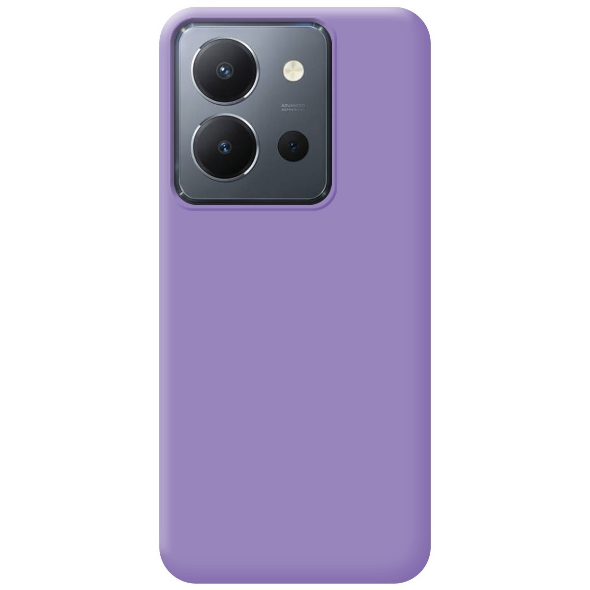 Funda Silicona Líquida Ultra Suave para Vivo Y36 4G / 5G color Morada