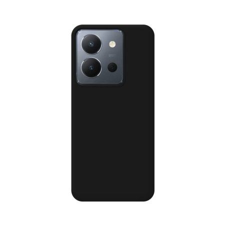 Funda Silicona Líquida Ultra Suave para Vivo Y36 4G / 5G color Negra