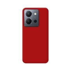Funda Silicona Líquida Ultra Suave para Vivo Y36 4G / 5G color Roja 2
