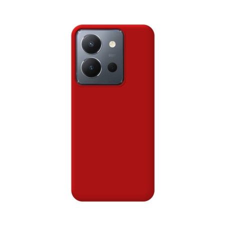 Funda Silicona Líquida Ultra Suave para Vivo Y36 4G / 5G color Roja