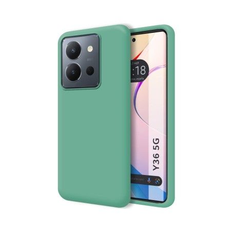 Funda Silicona Líquida Ultra Suave para Vivo Y36 4G / 5G color Verde