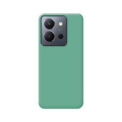 Funda Silicona Líquida Ultra Suave para Vivo Y36 4G / 5G color Verde 2