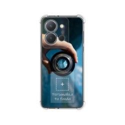 Personaliza tu Funda Silicona AntiGolpes Transparente con tu Fotografía para Vivo Y36 4G / 5G Dibujo Personalizada