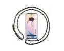 Funda Colgante Transparente para Vivo Y36 4G / 5G con Cordon Verde / Dorado