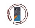 Personaliza tu Funda Colgante Transparente para Nothing Phone 2 5G con Cordon Rosa / Dorado Dibujo Personalizada