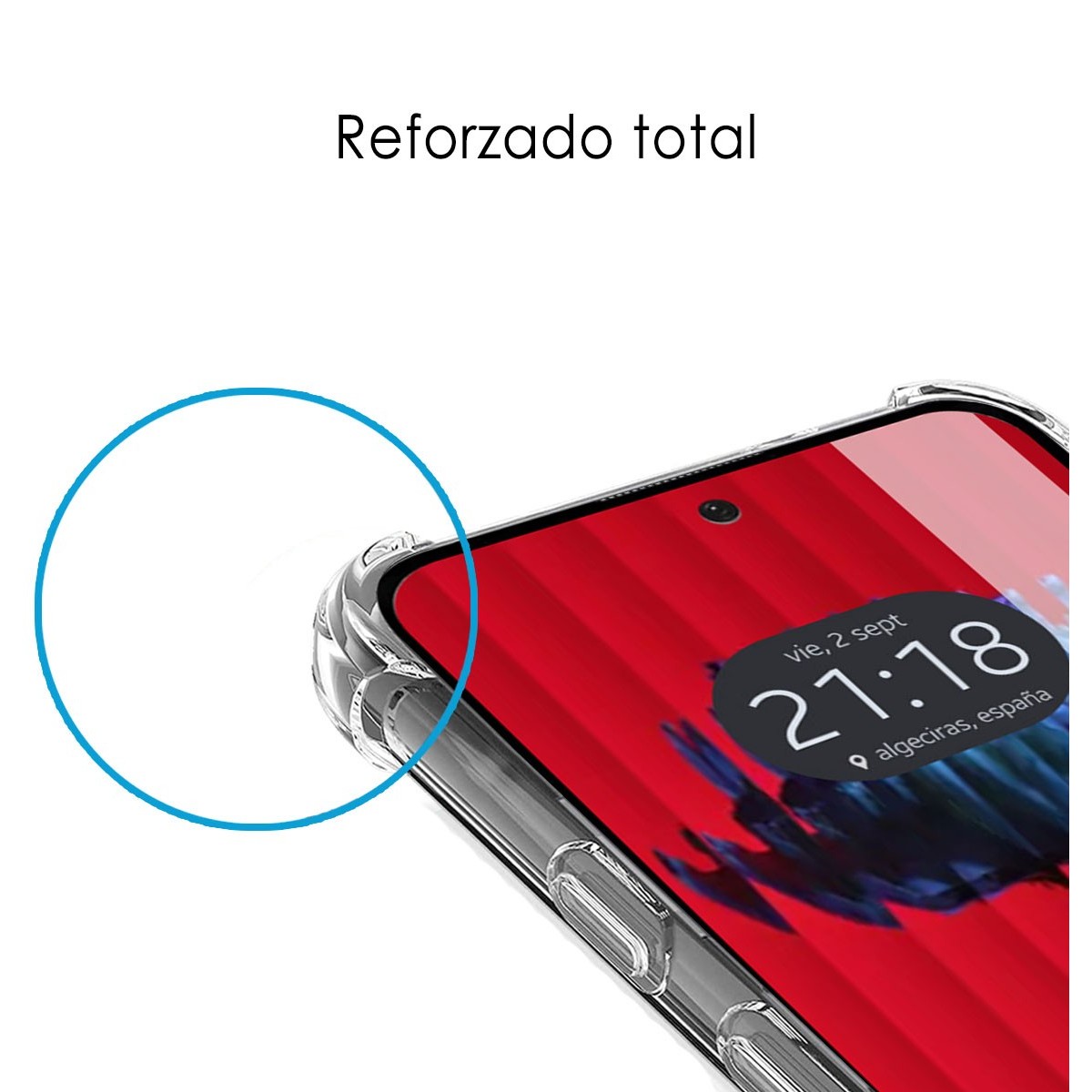 Funda Silicona Antigolpes Transparente para Nothing Phone 2 5G