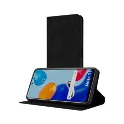 Funda Polipiel con tarjetero compatible con Xiaomi Redmi Note 11 / 11s color Negra