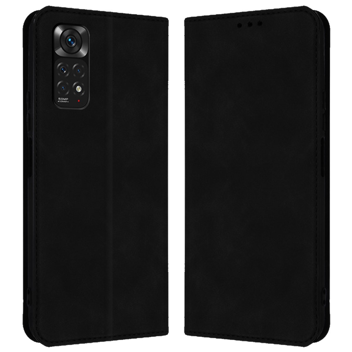Funda Polipiel con tarjetero compatible con Xiaomi Redmi Note 11 / 11s color Negra