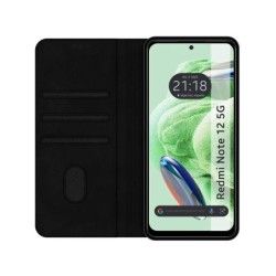Funda Polipiel con tarjetero compatible con Xiaomi Redmi Note 12 5G color Negra 2