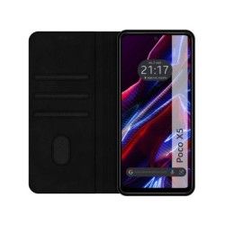Funda Polipiel con tarjetero compatible con Xiaomi POCO X5 5G color Negra 2