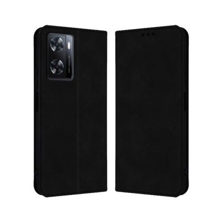 Funda Polipiel con tarjetero para Oppo A57s / A77 5G color Negra