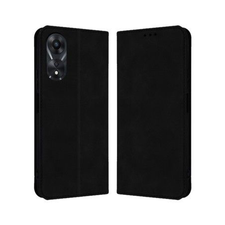 Funda Polipiel con tarjetero para Oppo A78 5G color Negra