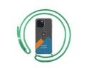 Personaliza tu Funda Colgante Transparente compatible con Iphone 15 (6.1) con Cordon Verde Agua Dibujo