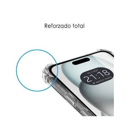 Funda Silicona Antigolpes Transparente compatible con IPhone 15 Plus (6.7)