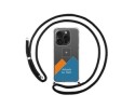 Personaliza tu Funda Colgante Transparente compatible con IPhone 15 Pro (6.1) con Cordon Negro Dibujo