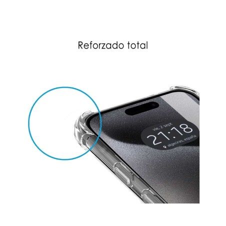 Funda Silicona Antigolpes Transparente compatible con IPhone 15 Pro (6.1)