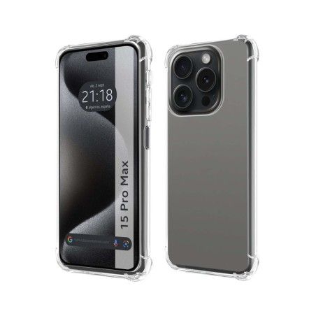 Funda Silicona Antigolpes Transparente compatible con IPhone 15 Pro Max (6.7)